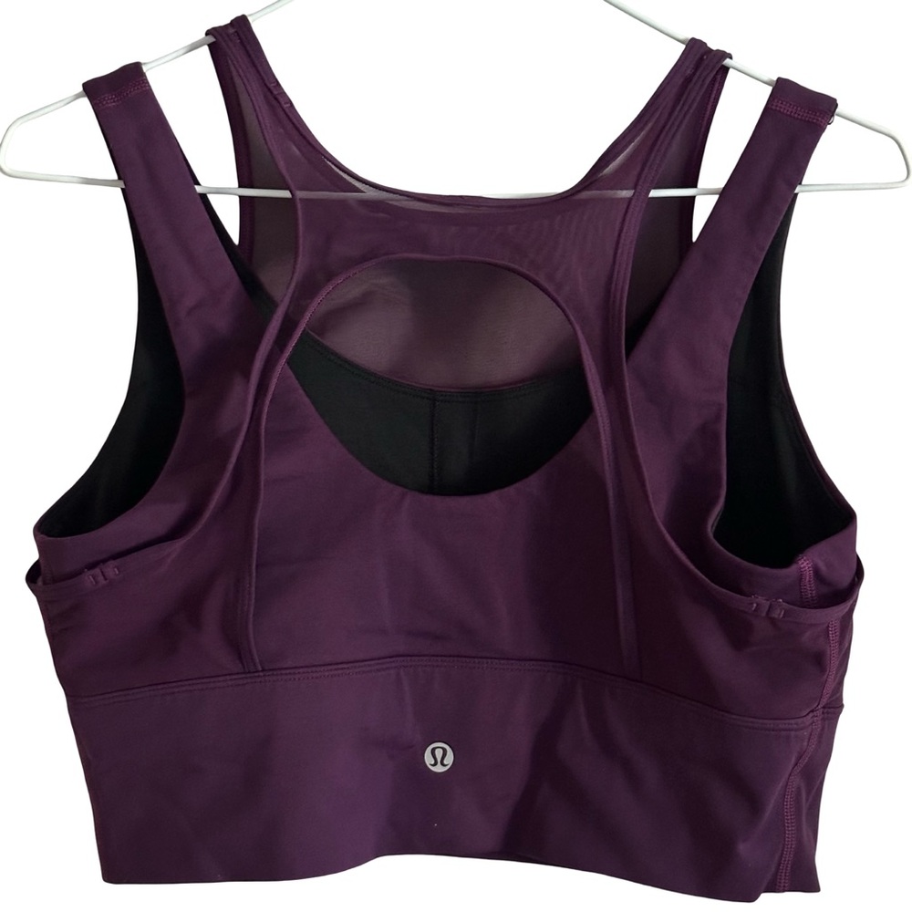 lululemon athletica Purple Cutout-Back Sports Bra